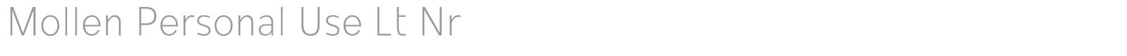 Mollen font preview